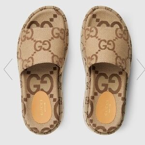 Gucci Womens Platform Slide Sandal